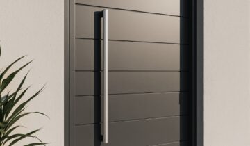 Porte d'entrée en acier